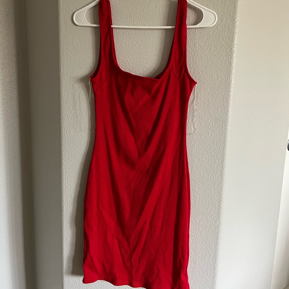 Fashion nova red bodycon midi dress ❤️